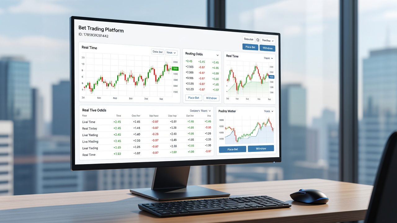 Detailed view of liquidity layers and order flow visualization on the Bet Trading Platform