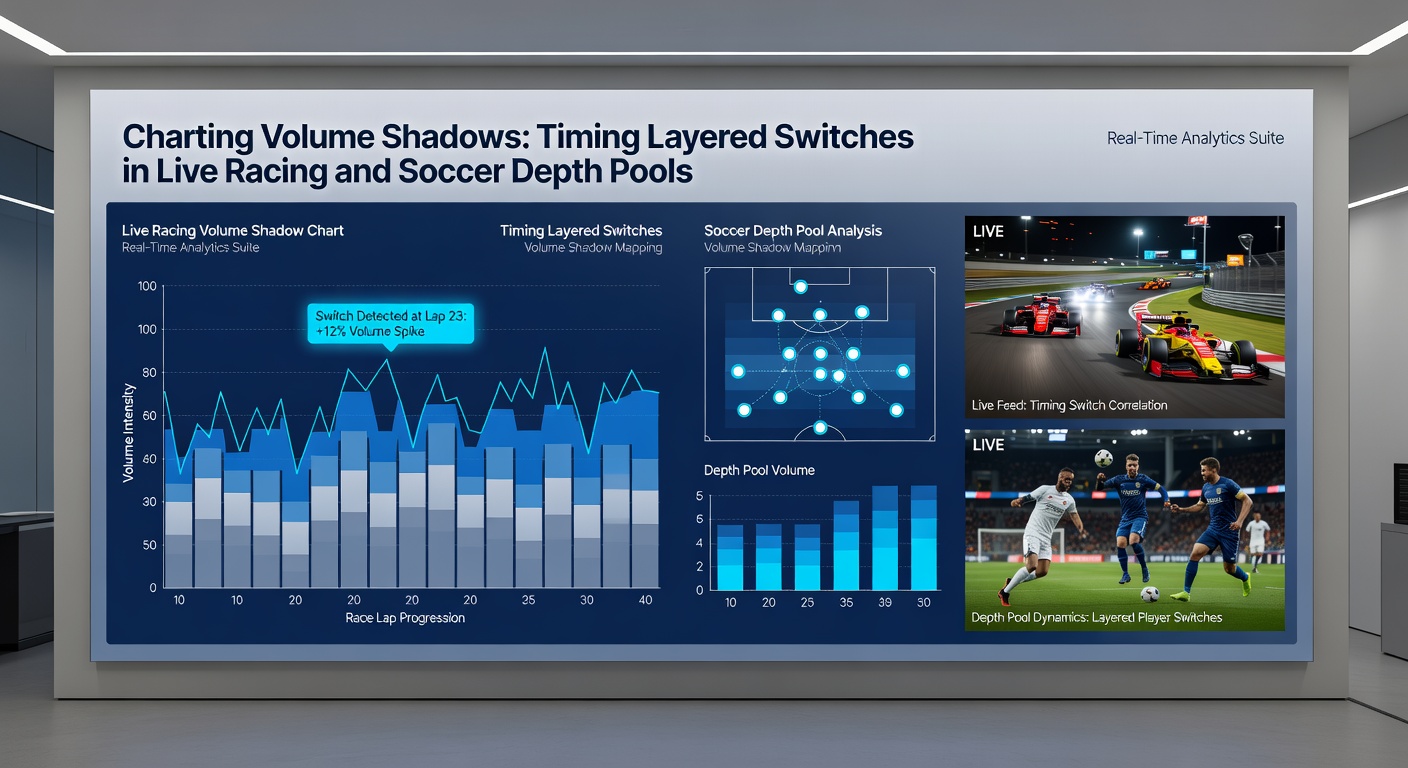 Live soccer depth pool visualization highlighting shadow volume clusters and switch timing points