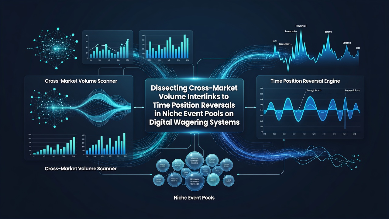 Volume flow visualization showing interconnected betting markets and position reversal points