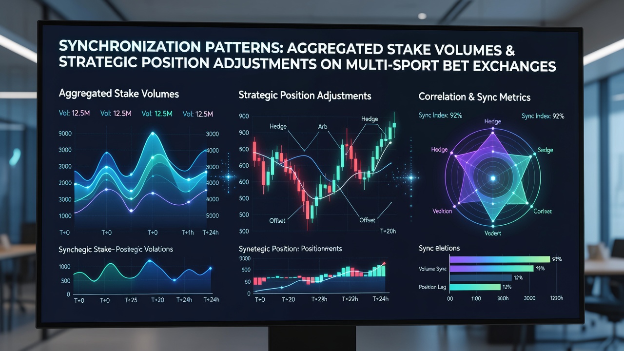 Visual representation of stake volume trends and position adjustments across multi-sport bet exchanges