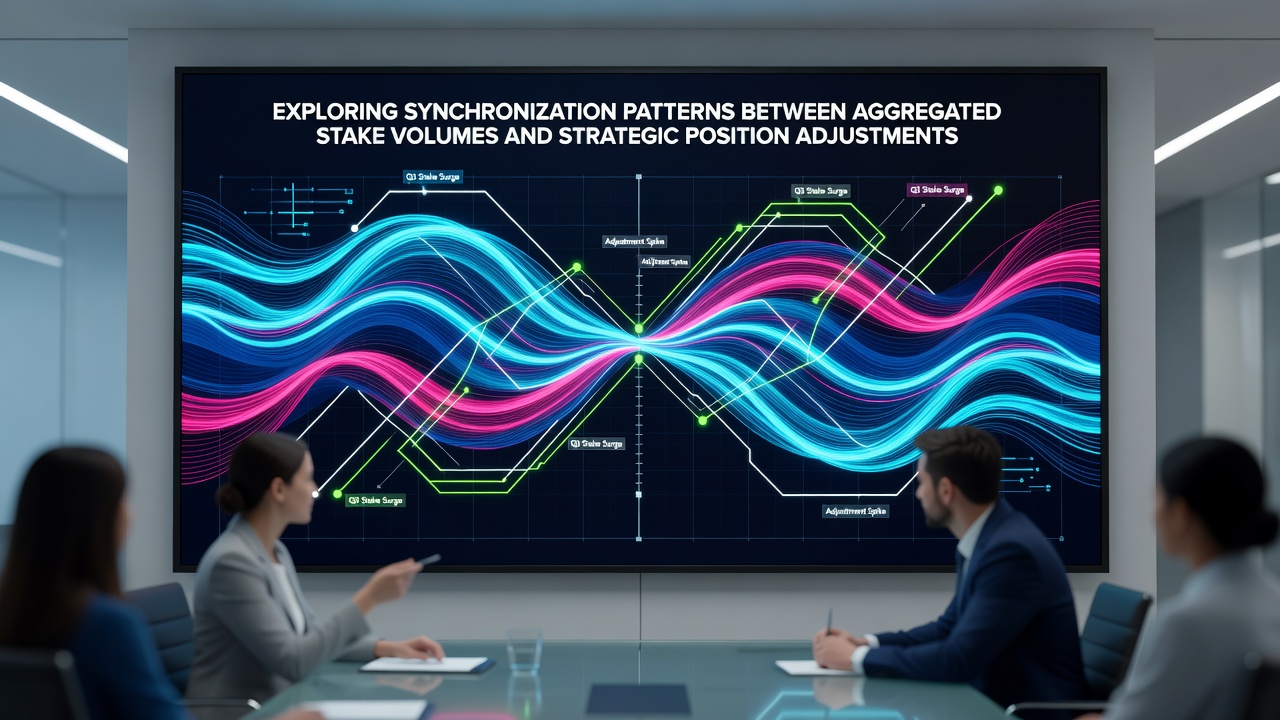 Chart illustrating synchronization between stake volumes and position adjustments on bet exchanges