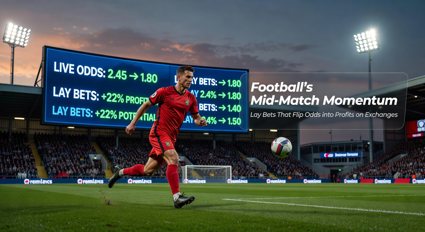 Graph showing football match momentum shifts with overlaid betting odds changes during live games
