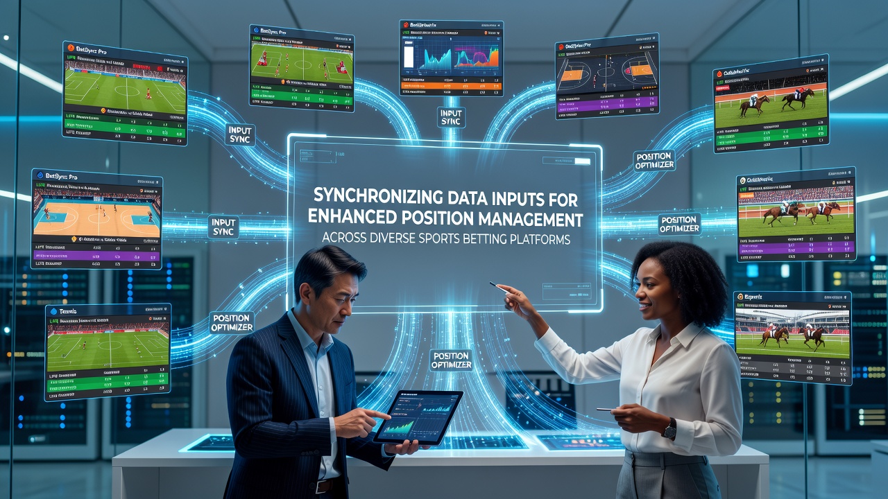 Dashboard showing synchronized data feeds from multiple sports betting platforms with real-time position tracking